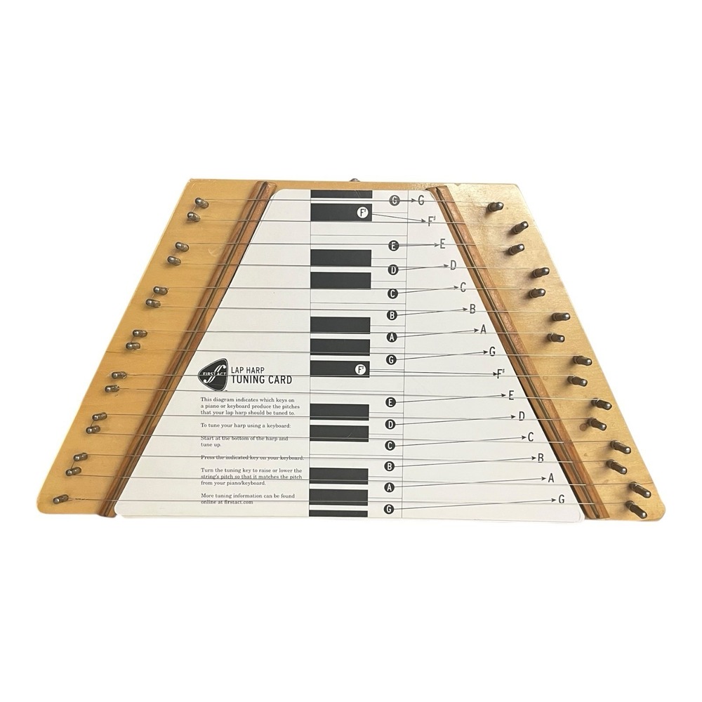 First Act Lap Harp Wood 7 Song Cards- Needs Tuning